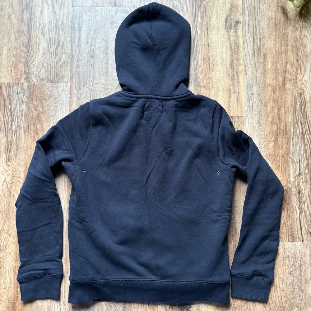 J. Crew Navy Sherpa-Lined Hoodie - Picture 3 of 3